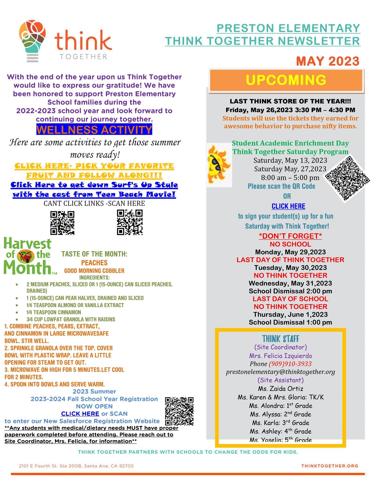 May Think Together newsletter 